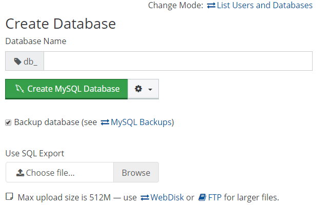 Easy database imports